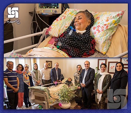  برگزاری جشن تولد یک بیمار بستری در منزل توسط بیمه سرمد 