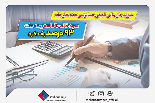 سود خالص 6 ماهه بیمه ملت 93 درصد رشد کرد
