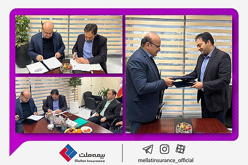  مدیران عامل بیمه ملت و منطقه آزاد ماکو تفاهم‌نامه همکاری امضا کردند