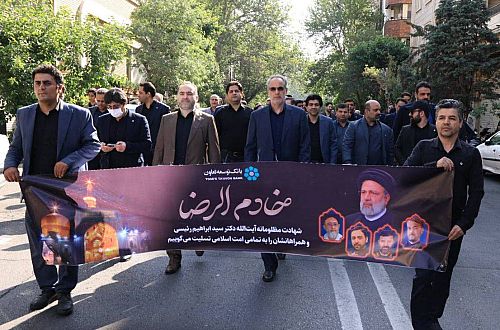  حضور مدیر عامل بانک توسعه تعاون در مراسم تشییع پیکر مطهر شهید آیت الله رئیسی 