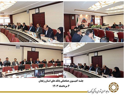  جلسه کمیسیون هماهنگی بانک‌های استان زنجان با حضور مدیرکل امور اقتصادی و دارایی و اعضای کمیسیون بانک‌های استان به میزبانی بانک سپه برگزار شد