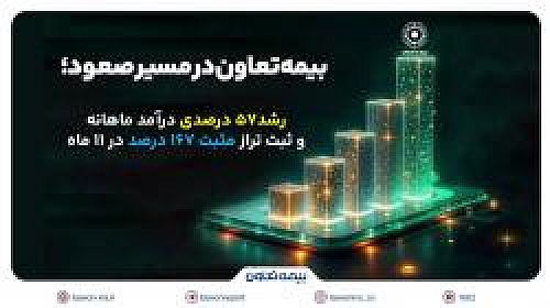 رشد۵۷ درصدی درآمد ماهانه و ثبت تراز مثبت ۱۶۷ درصد در ۱۱ ماه