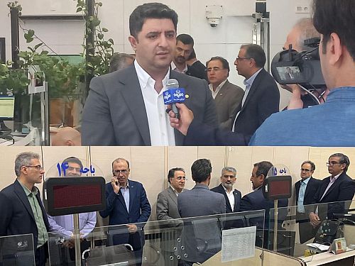  بازدیدمعاون نظارتی بانک مرکزی از شعب بانک مسکن