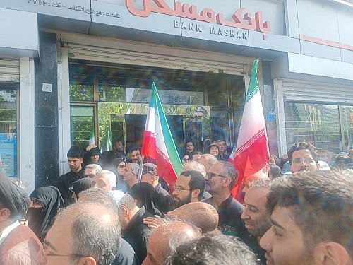  وداع با شهدای اقتدار با حضور جمعی از مدیران ارشد بانک مسکن
