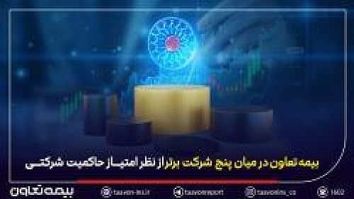 بیمه تعاون در میان پنج شرکت برتر از نظر امتیاز حاکمیت شرکتی
