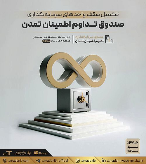 تکمیل سقف واحدهای سرمایه‌گذاری صندوق «تداوم اطمینان تمدن»