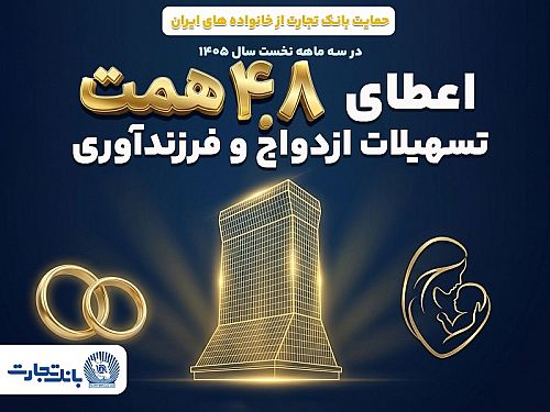 حمایت ۴.۸ همتی بانک تجارت از خانواده ایرانی