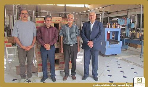 بازدید مدیربانک صنعت و معدن استان کرمانشاه از شرکت صنایع غذایی و آشامیدنی سیروان دالاهو