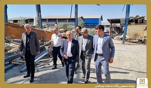 تداوم تولید و حفظ اشتغال؛ محور بازدید معاون مدیرعامل بانک صنعت و معدن در استان مرکزی