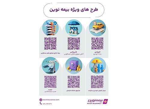 بیمه نوین شش مسیر برای پوشش ریسک ها گشود / از امنیت خانه و خودرو تا درمان و سرمایه گذاری