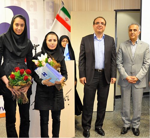 تجلیل بانک صادرات ایران از نخستین بانوی مدال آور المپیکی 