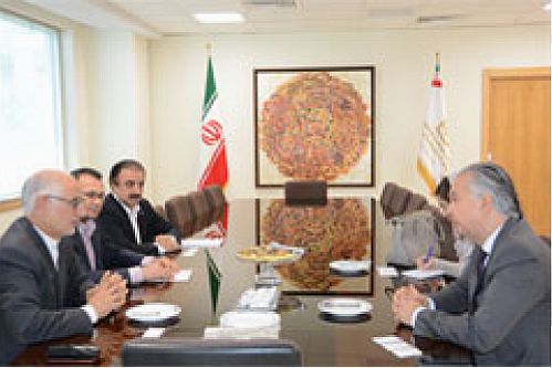 دیدار سفیر برزیل در ایران با مدیر عامل بانک صنعت و معدن 