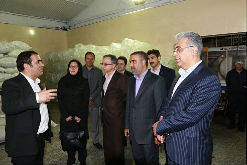 بازدید عضو هیات مدیره بانک ملی از یک واحد تولیدی - صنعتی
