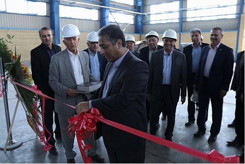 افتتاح خط تولید لوله های فولادی اسپیرال با حضور مدیران بانک ملی 