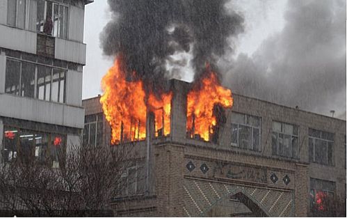 عکس العمل به موقع صنعت بیمه در آتش سوزی بازار بزرگ تبریز