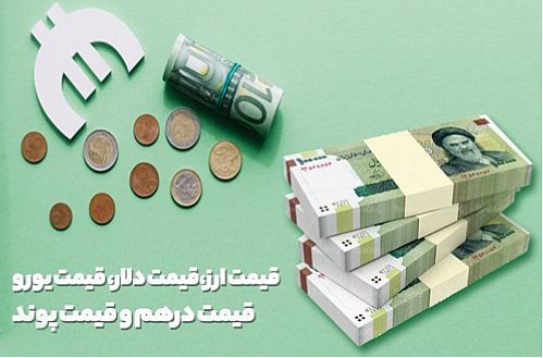 قیمت دلار، قیمت یورو، قیمت درهم و قیمت پوند 16 مهر