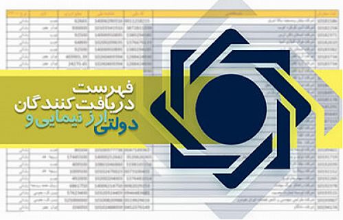 بروزرسانی فهرست دریافت‌کنندگان ارز نیمایی و دولتی