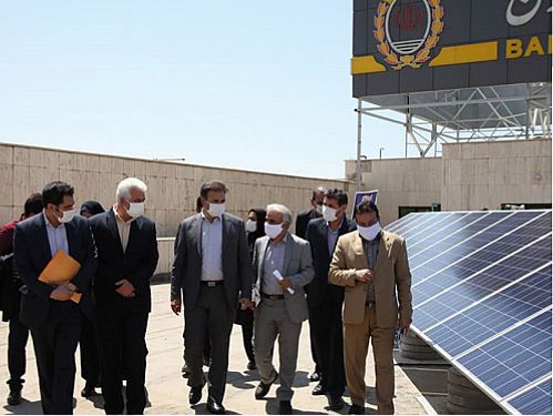  افتتاح نیروگاه خورشیدی استان البرز با مشارکت بانک ملی ایران