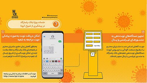  تجهیز شعبه‌های بانک‌پاسارگاد به دستگاه‌های نوبت‌دهی هوشمند