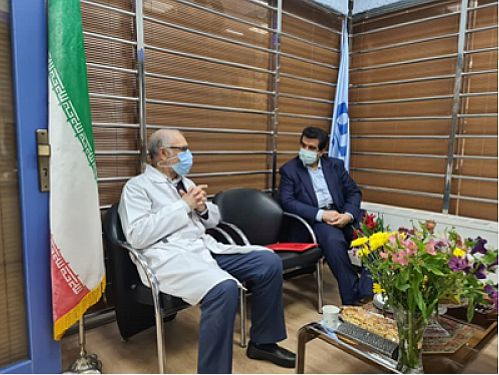  بازدید مدیر عامل بانک رفاه کارگران از بیمارستان قلب شهید رجایی تهران