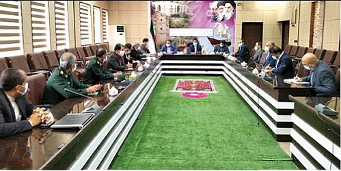  برگزاری جلسه هماهنگی احداث سومین مدرسه بانک سینا در شهرستان دشتی استان بوشهر