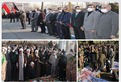  حضور مدیران و کارکنان پست بانک ایران در مراسم وداع و تدفین شهدای گمنام 