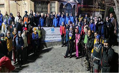  صعود مشترک کوهنوردان ۱۵شرکت بیمه در ارتفاعات درکه