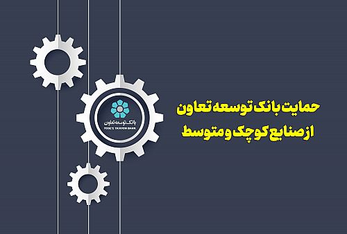  حمایت بانک توسعه تعاون از صنایع کوچک و متوسط 