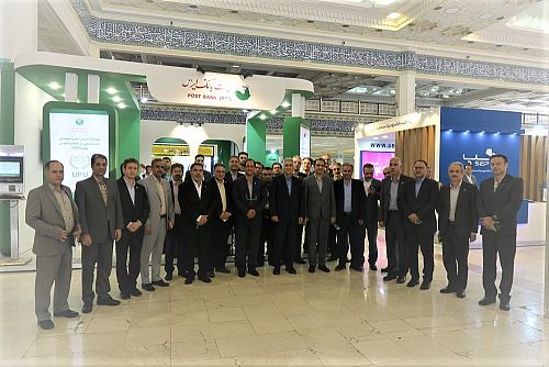 آغاز به کار غرفه پست بانک ایران در اولین نمایشگاه بین المللی صنعت پست و تجارت الکترونیک با حضور مدیر عامل بانک  
